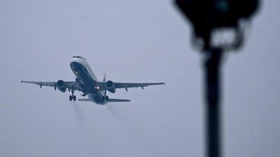 A British airways plane taking off from Heathrow. A BA plane struck an object as it was coming into land at the airport on Sunday, police said. Andrew Cowie / AFP Photo