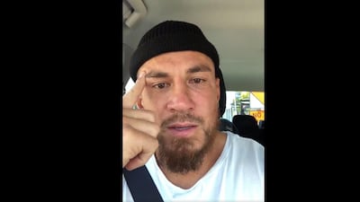 In this screenshot, Sonny Bill Williams pays tribute to the victims of the Christchurch mosque shootings. Twitter / @SonnyBWilliams