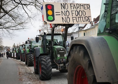 The farmers' protest has fuelled fears that right-wing extremists will look to exploit the unrest. AP