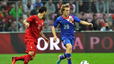 Alen Halilovic, right, has been touted as the next promising player from Croatia despite not being as tall as many others. Harold Cunningham / Getty Images