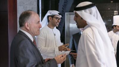 Mohammed Al Otaiba, Editor-in-Chief of The National, with guests. Silvia Razgova for The National