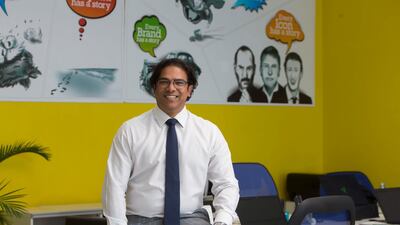 Prem Ramachandran, of White Water Public Relations, says he was 'atrocious' at maths at school but got a handle on money when he did a commerce degree at university. Leslie Pableo for The National