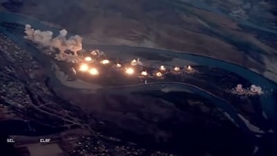 US warplanes bomb ISIS-infested island.