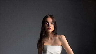 A bridal trouser suit by Azzi & Osta. Courtesy Azzi & Osta.