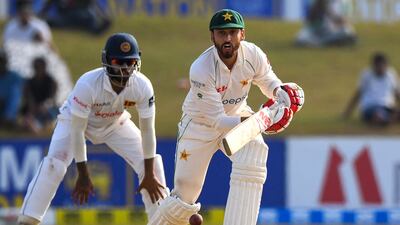 Pakistan's Agha Salman scored a fighting fifty on Monday. AFP