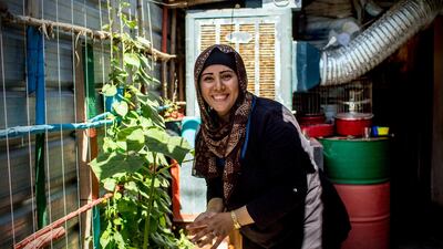Syrian refugee Aveen Ibrahim arrived at the Domiz camp after fleeing with her family from Damascus. Photo/ Dirk Jan Viss