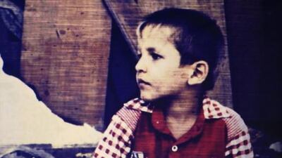 British actor Daniel Craig speaking at the first WOrld Humanitarian Summit in Istanbul on May 23, 2016, with the projected picture of a child in the backdrop. Lefteris Pitarakis/AP Photo