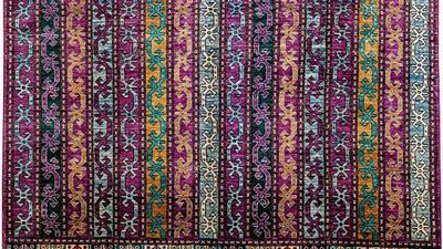 The Parda carpet, which cost Dh14,000 each. Courtesy FBMI