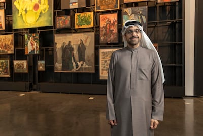 Sultan Sooud Al Qassemi has seen the UAE's artistic community continue to gather, with talks of monetary support for artists. Antonie Robertson / The National