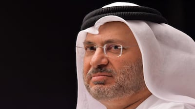 UAE Minister of State for Foreign Affairs, Dr Anwar Gargash, said Iran insists on interfering in Arab countries affairs and must be combated with unity and intolerance for extremism. Guiseppe Cacace / AFP