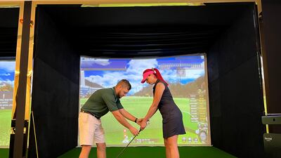 Indoor golf and entertainment lounge MyGolf Dubai is open during the summer. Photo: MyGolf Dubai