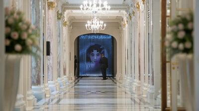 Even the corridor of Peninsula Paris hotel has undergone extensive refurbishment. Fred Dufour / AFP