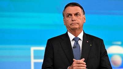 Former Brazilian president Jair Bolsonaro is under scrutiny for a video he posted online two days after the Brasilia riots. AFP