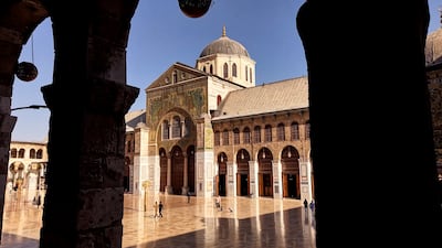 Umayyad Mosque in the Syrian capital Damascus is popular with tourists. Ahmed Falaha / The National