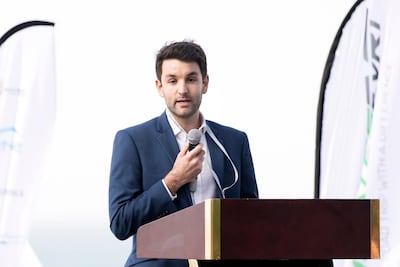 Ben Pullen, Founder, Managing Director, Emirates EVRT at their launch event. Reem Mohammed / The National