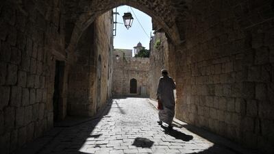 Paved streets near the Umayyad Mosque in the old city of Aleppo in northern Syria, where Al Mutanabbi once lived. AFP Photo /Tauseef Mustafa