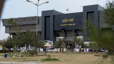 The storied library of Iraq's Mosul University had a million titles before ISIS fighters rampaged through it. AFP