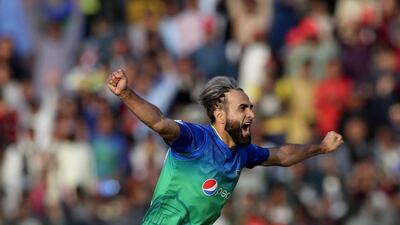 Multan Sultans spinner Imran Tahir took the wicket Quetta Gladiators batsman Shane Watson. AP