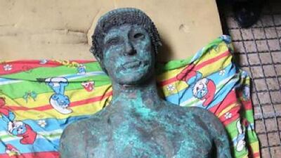 A reader says the statue of the Greek god Apollo might lead to the discovery of a temple or a sunken city. AFP