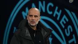 Manchester City manager Pep Guardiola has been with the club 10 years. Getty Images