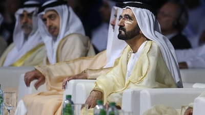 Sheikh Mohammed bin Rashid, Vice President and Prime Minister of the UAE and Ruler of Dubai, attends the launch. Delores Johnson / The National