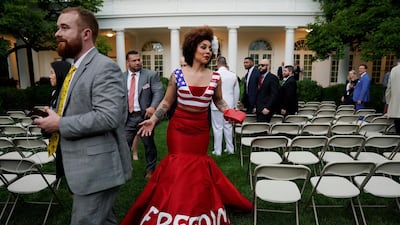 Guests at Donald Trump's social media summit. Reuters/Kevin Lamarque