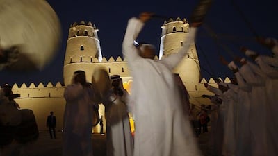 A traditional performance at Al Jahili Fort in Al Ain. The fort was built in 1897 under the supervision of Sheikh Zayed the Great.