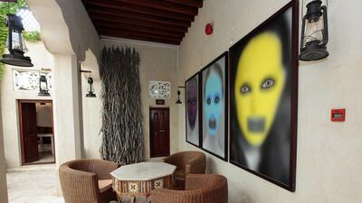 The XVA Art Hotel also features an art gallery. Jeffrey E Biteng / The National