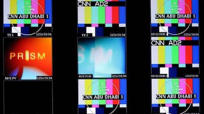 Screens at CNN's Abu Dhabi studios. The Middle East is an attractive market for international media organisations.