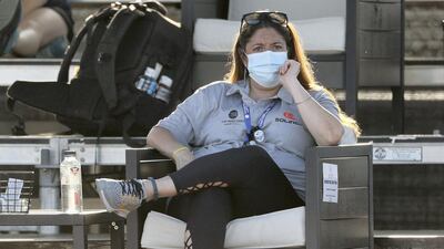 Donia Shuhaiber watches the action at the Top Seed Tennis Club in Lexington, USA. Getty