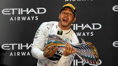 2019: 1) Lewis Hamilton (Mercedes) 2) Max Verstappen (Red Bull) 3) Charles Leclerc (Ferrari). Getty