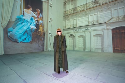 The exhibition features more than 60 designers and Wintour said working on it had made her “quite nostalgic”. PA