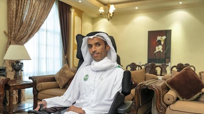 Abdullah Al Zaabi is helping to empower people with disabilities after refusing to be held back by his own health battles. Antonie Robertson/The National