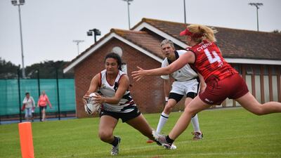 Sophie, who plays in the Middle East representative side at international level tournaments like the World Cup and European Championships, says there are a growing number of girls coming to the game, but she wants to attract more Emiratis. Courtesy- Sophie Shams