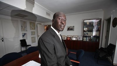 Abraham Kur Achiek, a Unicef child protection officer who is a former child soldier