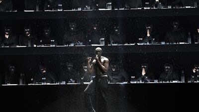 During his scintillating performance, Stormzy attacked British prime minister Theresa May and the Daily Mail newspaper. Gareth Cattermole/Getty Images