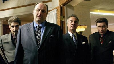 Michael Imperioli, James Gandolfini, Tony Sirico and Steven Van Zandt in ‘The Sopranos’. Photo: HBO