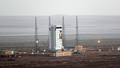 The launch site at the Imam Khomeini Spaceport in south-eastern Iran. EPA