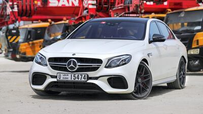 The 2018 E 63 S 4Matic+ in Mina Zayed, Abu Dhabi. Victor Besa / The National