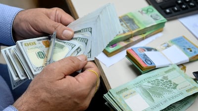 Lebanon's currency is expected to come under pressure and its value against the dollar will plunge if the war is extended to Lebanon. EPA