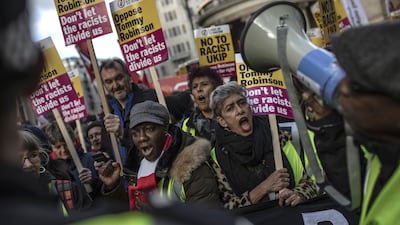 A 15,000-strong counter-demonstration against a far-right 'Brexit Betrayal' rally in central London. Dan Kitwood/Getty Images