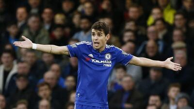 Chelsea's Oscar reacts during their 2-2 draw against Watford in the Premier League on Saturday. Stefan Wermuth / Reuters / December 26, 2015