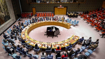 The UN Security Council meeting in New York. AFP