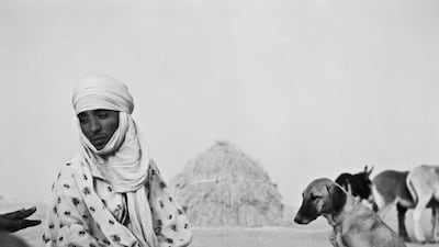 Man and his dog in 1967. ©Bernus / The Bernus Estate
