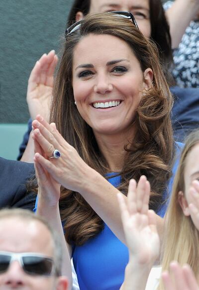 Catherine, Duchess of Cambridge's engagement ring was voted the most popular in a 2020 survey. Getty Images