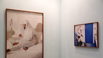 Her eye is drawn to clashing patterns, competing colours, juxtapositions between reality and artifice. Pawan Singh / The National