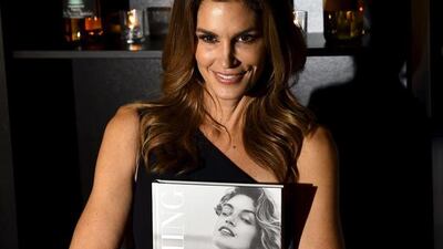 Cindy Crawford arrives for the launch party of Becoming. Toby Melville / Reuters