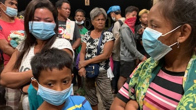 Villagers take shelter inside a church during an eruption of Taal Volcano, in Talisay, Batangas, Philippines. Thousands of people have been ordered to evacuate as authorities in the Philippines raised the alert due to increased activity of Taal volcano, located on an island near Manila. The Philippine Institute of Volcanology and Seismology (PHIVOLCS) raised the alert level from 1 to 3 - on a scale of 5 - after an increase in activity in the crater resulted in an eruption spewing steam and ash up to one-kilometre-high. EPA