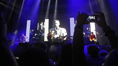 Kings of Leon in concert in Dubai on Wednesday, May 28. Jeffrey E Biteng / The National