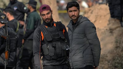 The powerful car bomb exploded near a residential area, police said. AP Photo